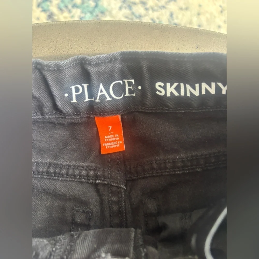 The Children’s Place Classic Black Denim Pants Size 7